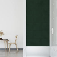 Pannelli Murali 12 pz Verde Scuro 30x30 cm Velluto 1,08 m² cod mxl 12303