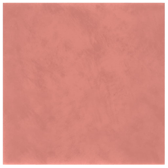 Pannelli Murali 12 pz Rosa 30x30 cm Velluto 1,08 m² cod mxl 19644