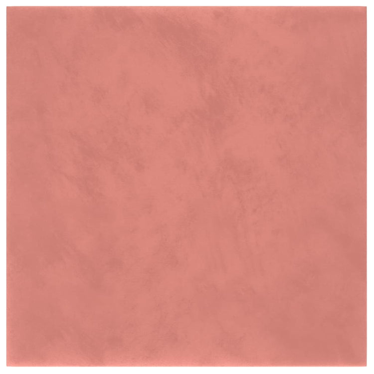 Pannelli Murali 12 pz Rosa 30x30 cm Velluto 1,08 m² cod mxl 19644