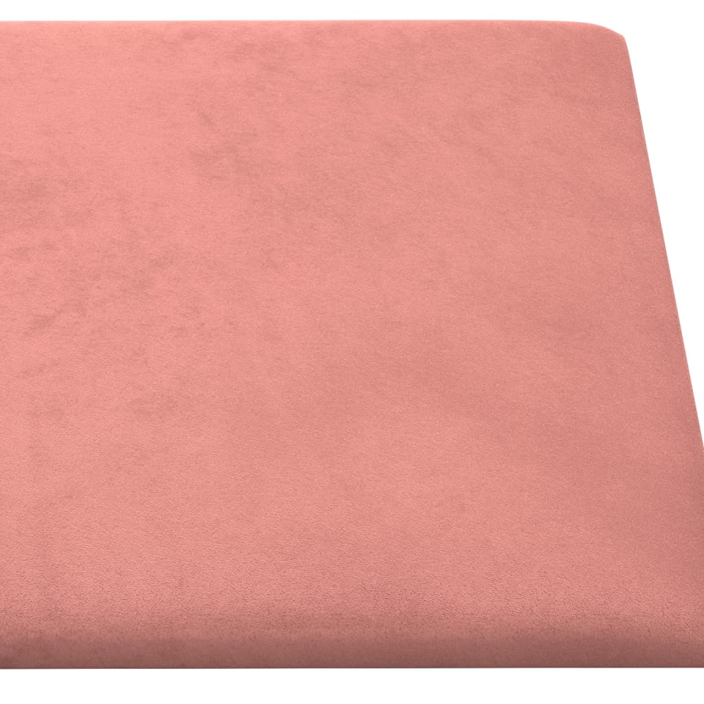 Pannelli Murali 12 pz Rosa 30x30 cm Velluto 1,08 m² cod mxl 19644