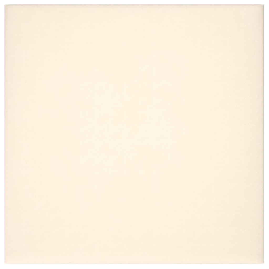 Pannelli Murali 12 pz Crema 30x30 cm Velluto 1,08 m² 343815