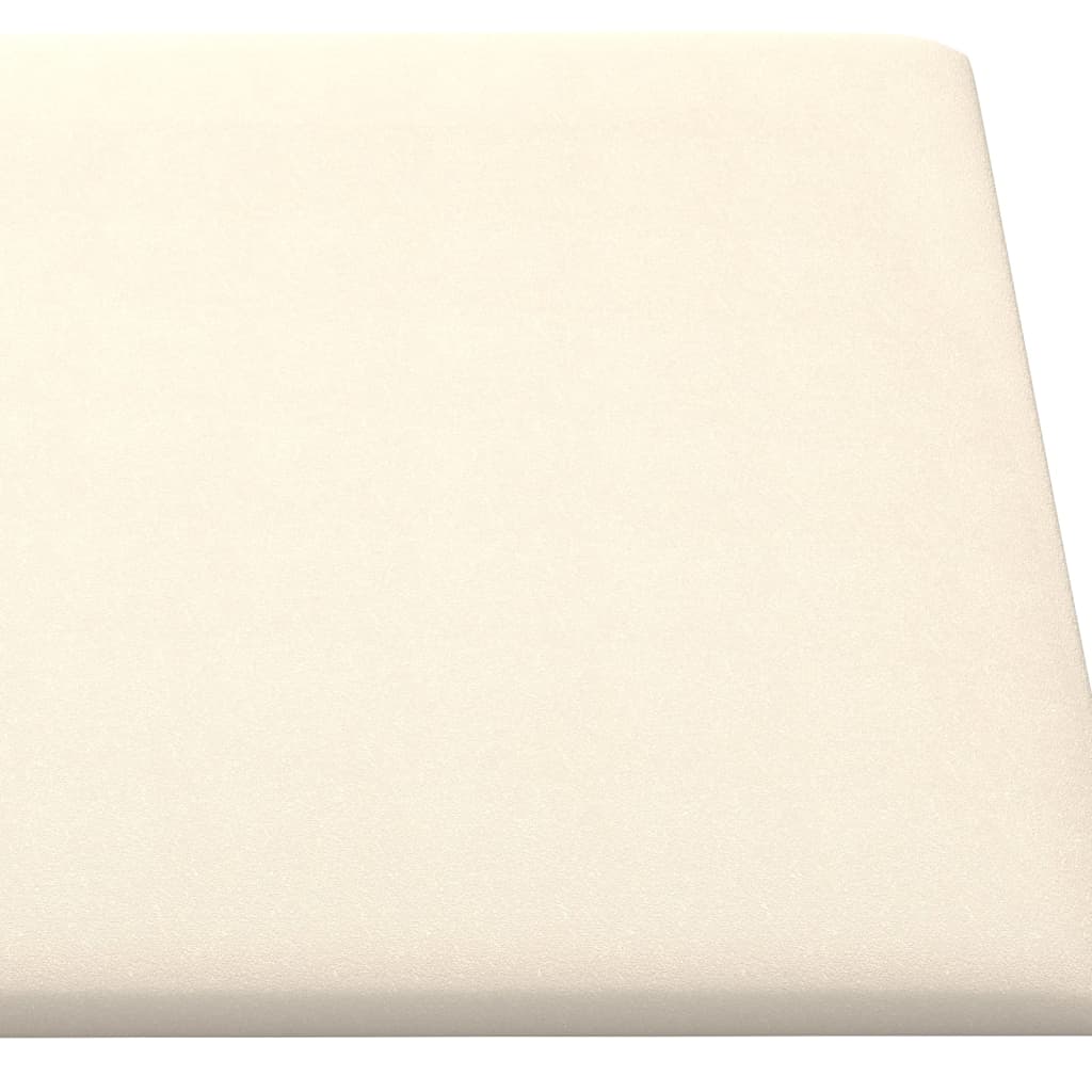 Pannelli Murali 12 pz Crema 30x30 cm Velluto 1,08 m² 343815