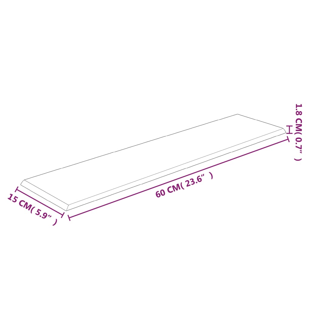 Pannelli Murali 12 pz Neri 60x15 cm Tessuto 1,08 m² cod mxl 5794