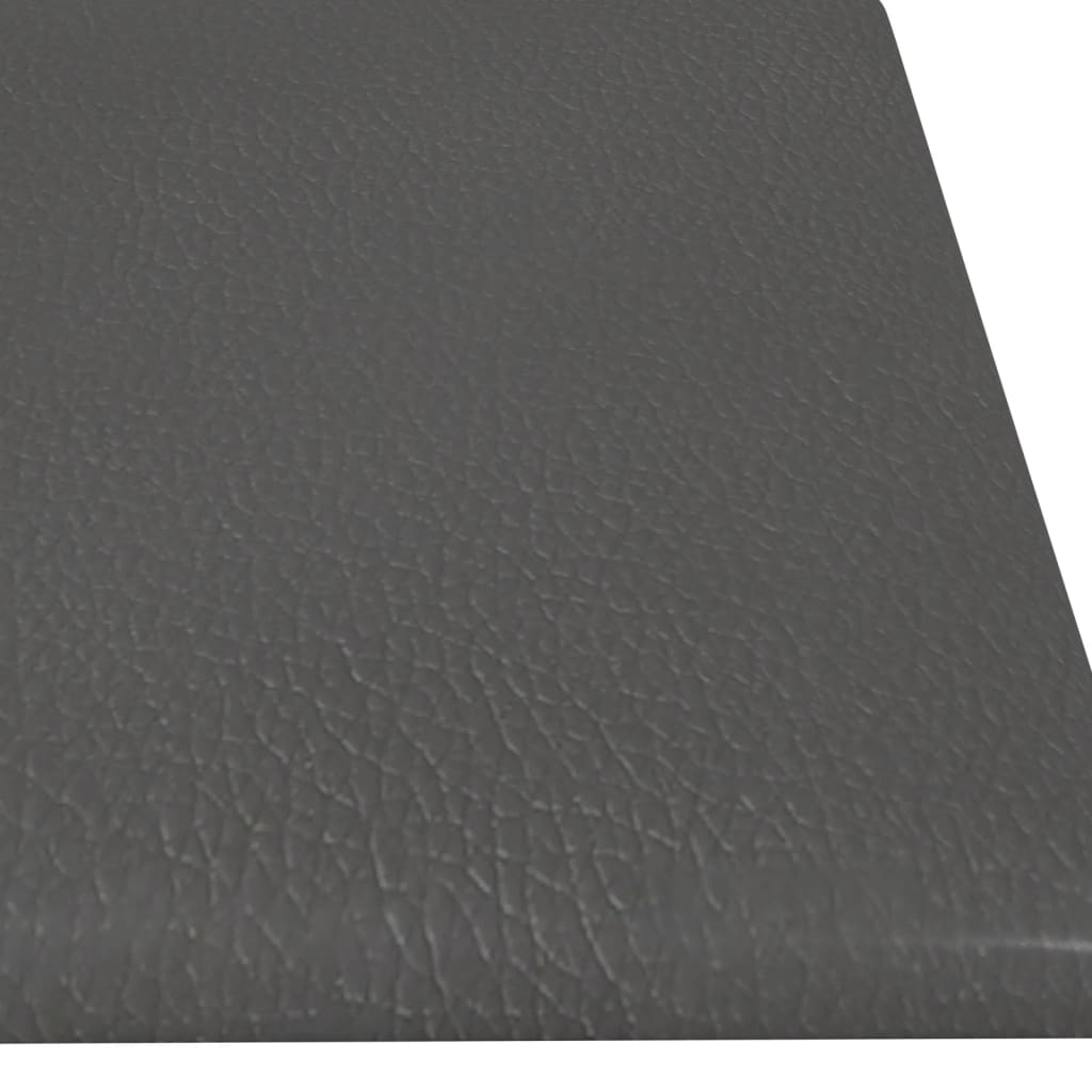 Pannelli Murali 12 pz Grigio 60x15 cm Similpelle 1,08 m² 343830