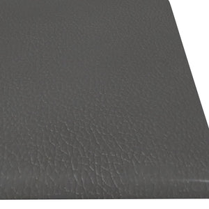 Pannelli Murali 12 pz Grigio 60x15 cm Similpelle 1,08 m² 343830