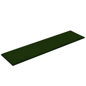 Pannelli Murali 12 pz Verde Scuro 60x15 cm Velluto 1,08 m² 343837