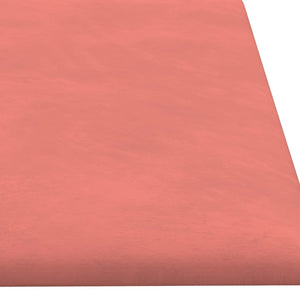 Pannelli Murali 12 pz Rosa 60x15 cm Velluto 1,08 m² 343838