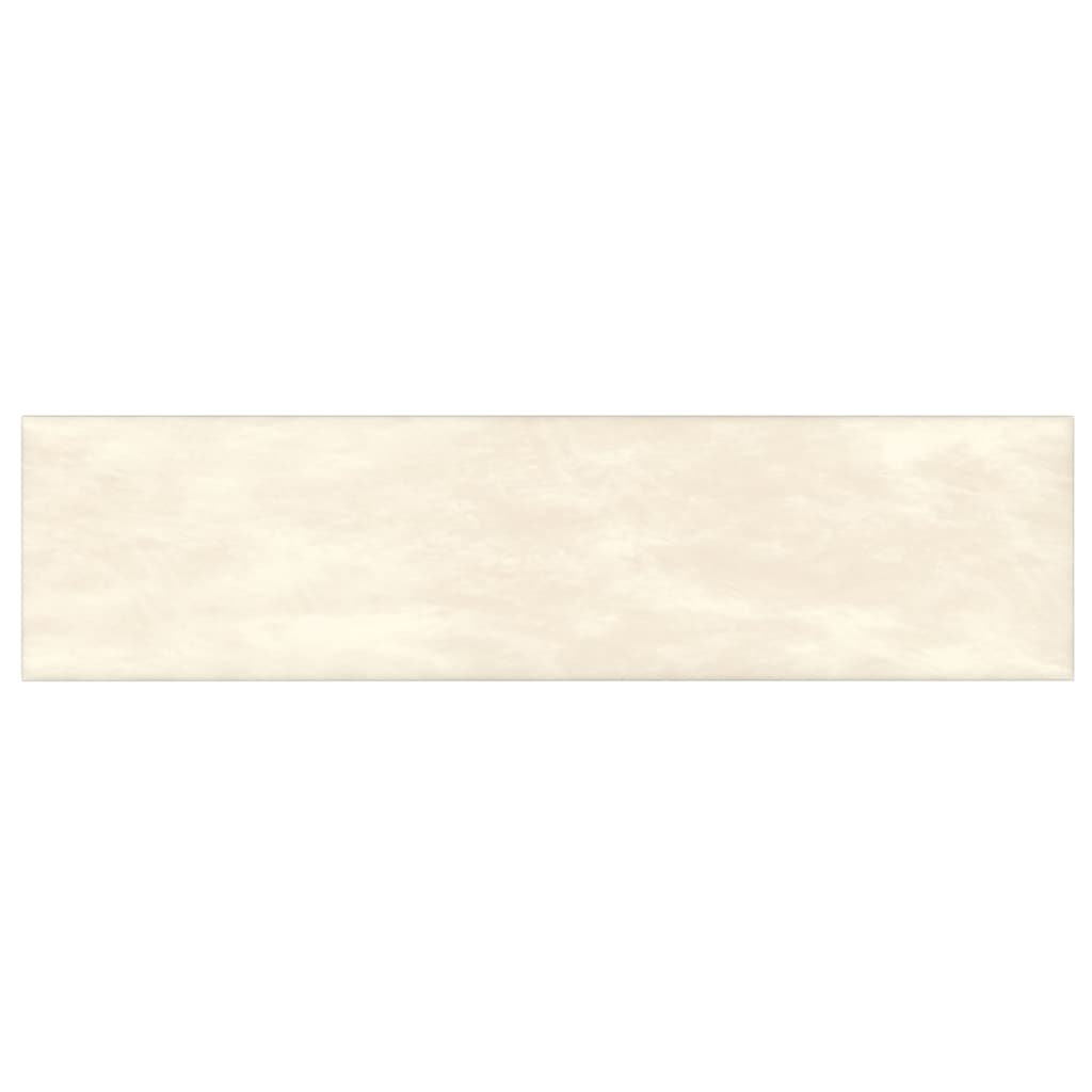 Pannelli Murali 12 pz Crema 60x15 cm Velluto 1,08 m² 343843