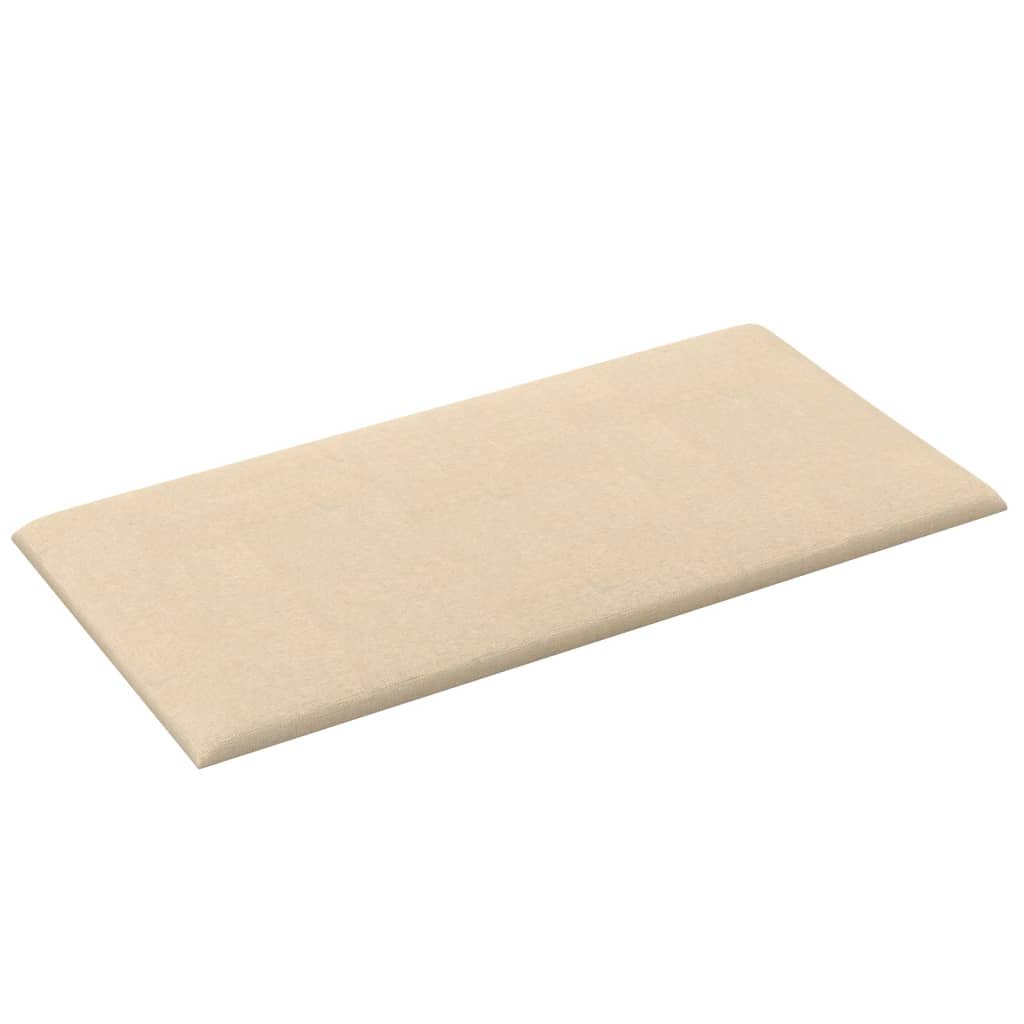 Pannelli Murali 12 pz Crema 60x30 cm in Tessuto 2,16 m² 343844