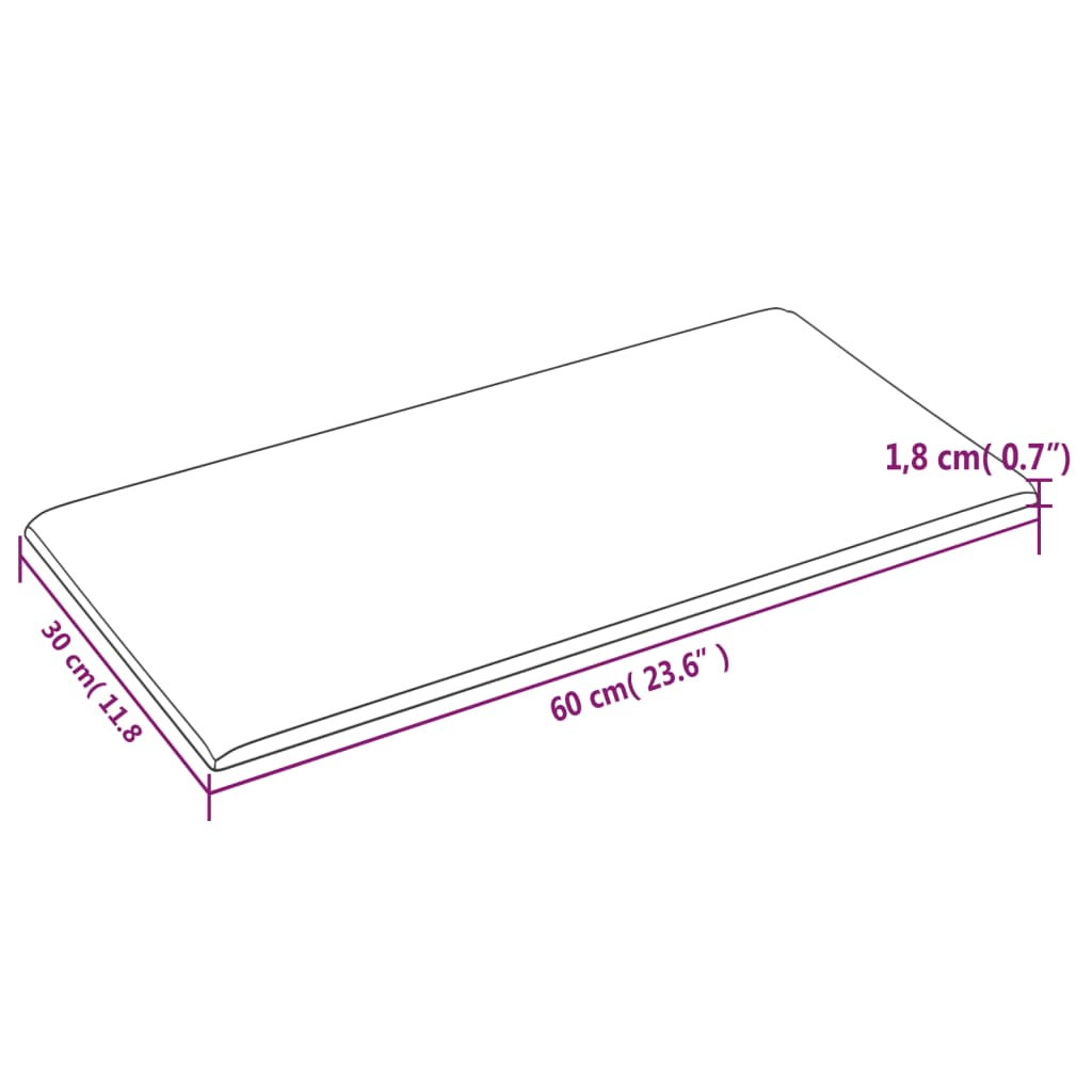 Pannelli Murali 12 pz Crema 60x30 cm in Tessuto 2,16 m² 343844