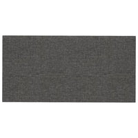 Pannelli Murali 12 pz Grigio Scuro 60x30 cm in Tessuto 2,16 m² 343846