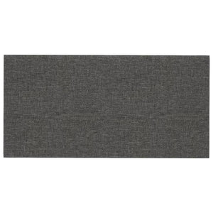 Pannelli Murali 12 pz Grigio Scuro 60x30 cm in Tessuto 2,16 m² 343846