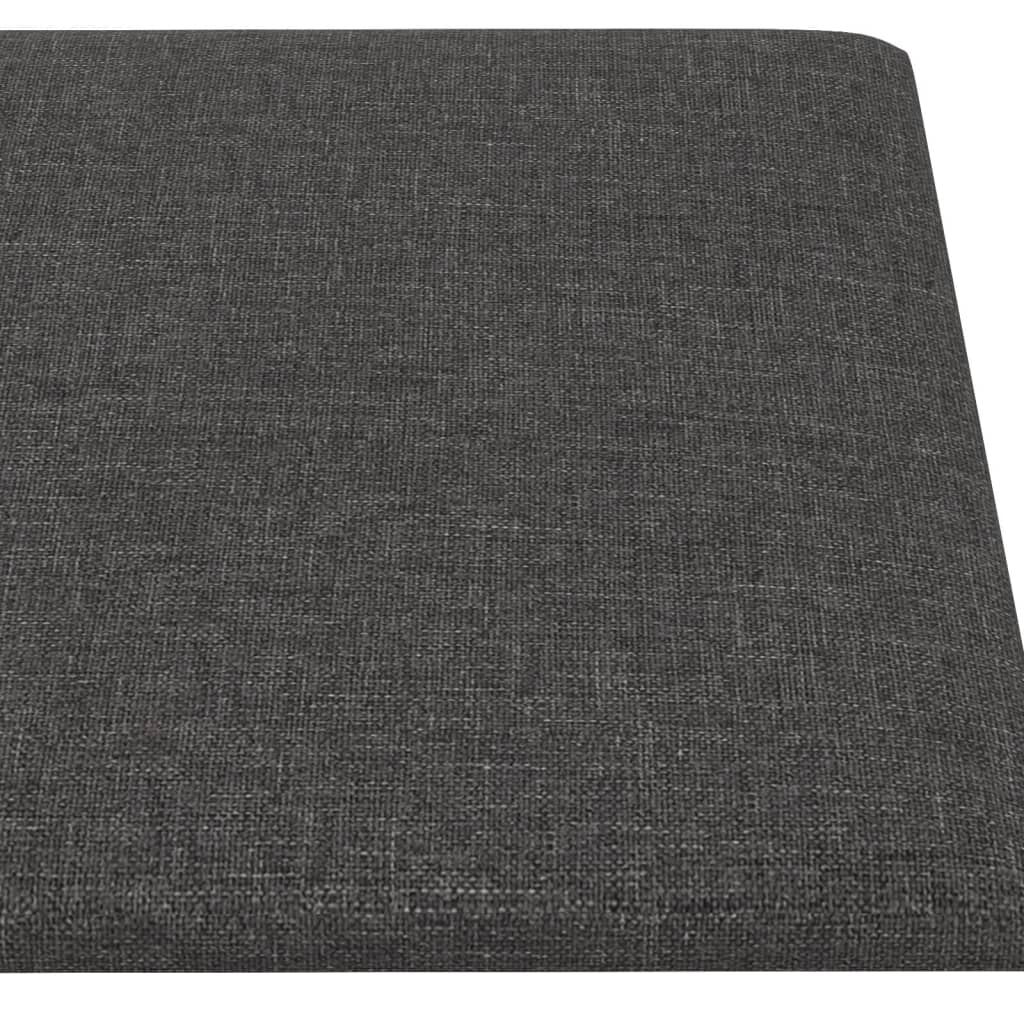 Pannelli Murali 12 pz Grigio Scuro 60x30 cm in Tessuto 2,16 m² 343846