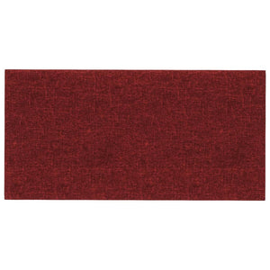 Pannelli Murali 12 pz Rosso Vino 60x30 cm in Tessuto 2,16 m² 343848