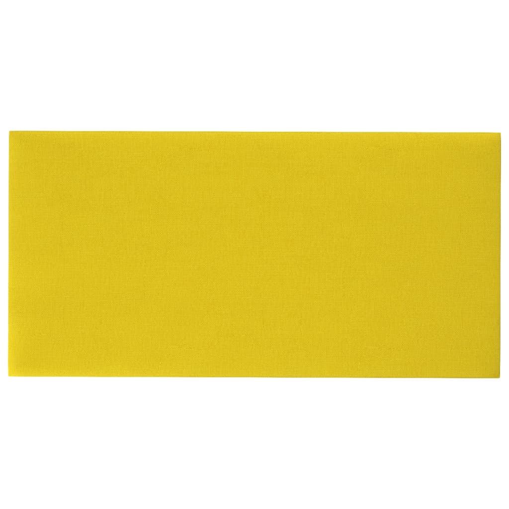 Pannelli Murali 12 pz Giallo Scuro 60x30 cm Tessuto 2,16 m² cod mxl 5887