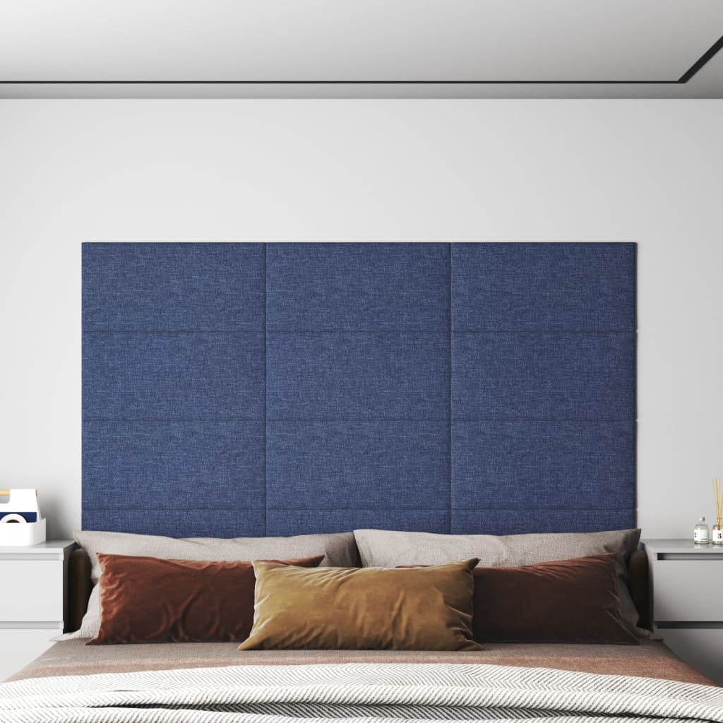 Pannelli Murali 12 pz Blu 60x30 cm in Tessuto 2,16 m² cod mxl 68695