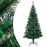 Albero di Natale Artificiale Punte Iridescenti Verde 150 cm PVC cod mxl 17042