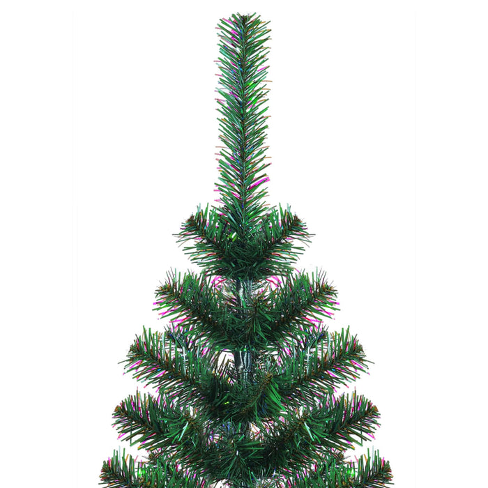 Albero di Natale Artificiale Punte Iridescenti Verde 150 cm PVC cod mxl 17042