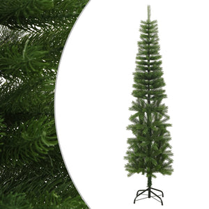 Albero di Natale Artificiale Sottile con Base 240 cm PE