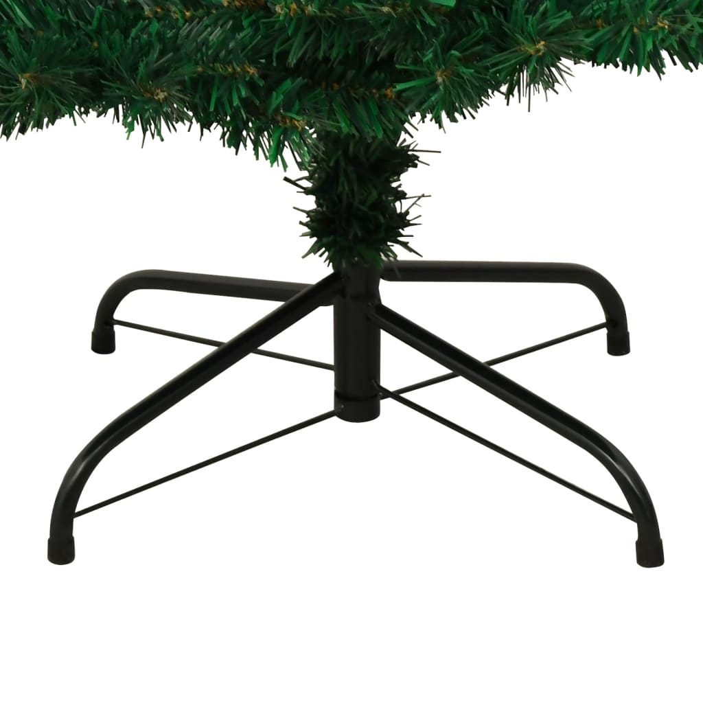 Albero di Natale Preilluminato con Vaso Verde 180 cm in PVC 344651