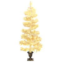 Albero di Natale a Spirale con Vaso e LED Bianco 120 cm PVC 344652