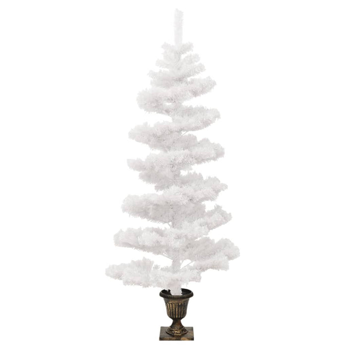 Albero di Natale a Spirale con Vaso e LED Bianco 120 cm PVC 344652