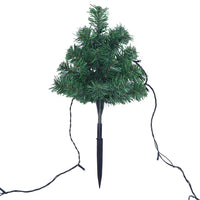 Sentiero Alberi di Natale 6 pz con LED Bianco Caldo 45 cm PVC cod 12132