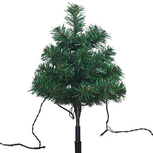 Sentiero Alberi di Natale 6 pz con LED Bianco Caldo 45 cm PVC cod 12132