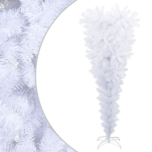 Albero di Natale Artificiale Capovolto con Base Bianco 120 cm cod 10259