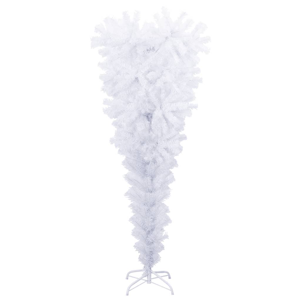 Albero di Natale Artificiale Capovolto con Base Bianco 120 cm cod 10259