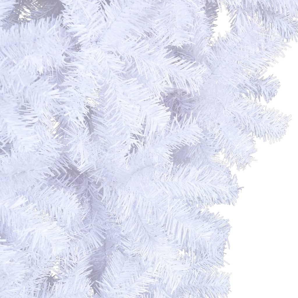 Albero di Natale Artificiale Capovolto con Base Bianco 150 cm 344666