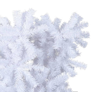 Albero di Natale Artificiale Capovolto con Base Bianco 150 cm 344666