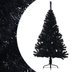 Albero di Natale Artificiale a Metà con Base Nero 150 cm PVC cod mxl 15713