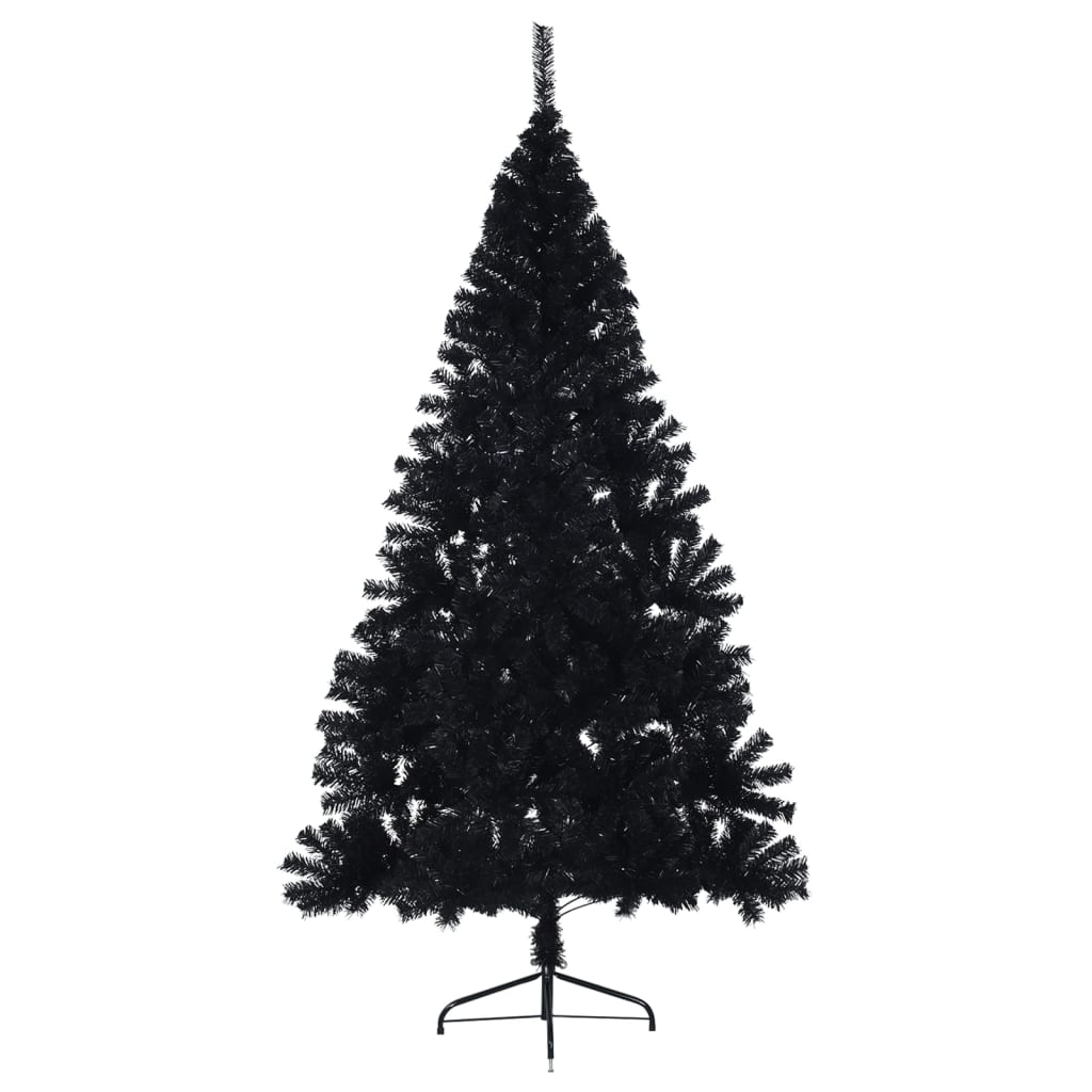 Albero di Natale Artificiale a Metà con Base Nero 180 cm PVC cod mxl 15657