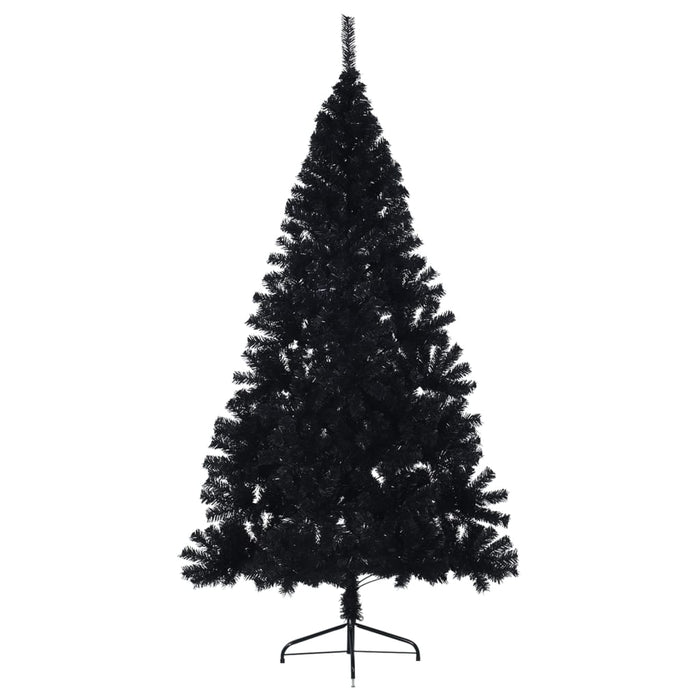 Albero di Natale Artificiale a Metà con Base Nero 180 cm PVC cod mxl 15657