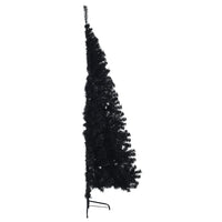 Albero di Natale Artificiale a Metà con Base Nero 180 cm PVC cod mxl 15657