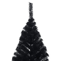 Albero di Natale Artificiale a Metà con Base Nero 180 cm PVC cod mxl 15657