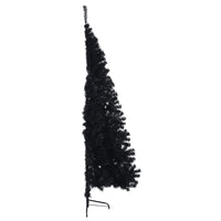 Albero di Natale Artificiale a Metà con Base Nero 240 cm PVC 344679