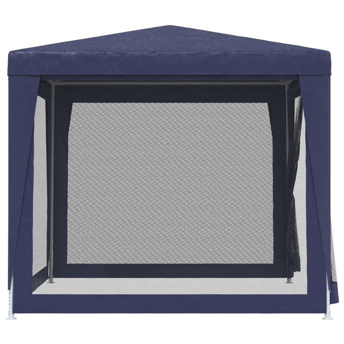 Tenda per Feste con 4 Pareti Laterali in Rete Blu 2,5x2,5m HDPE cod mxl 65983