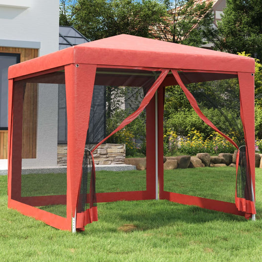 Tenda per Feste con Pareti Laterali in Rete 2,5x2,5 m HDPE 319225