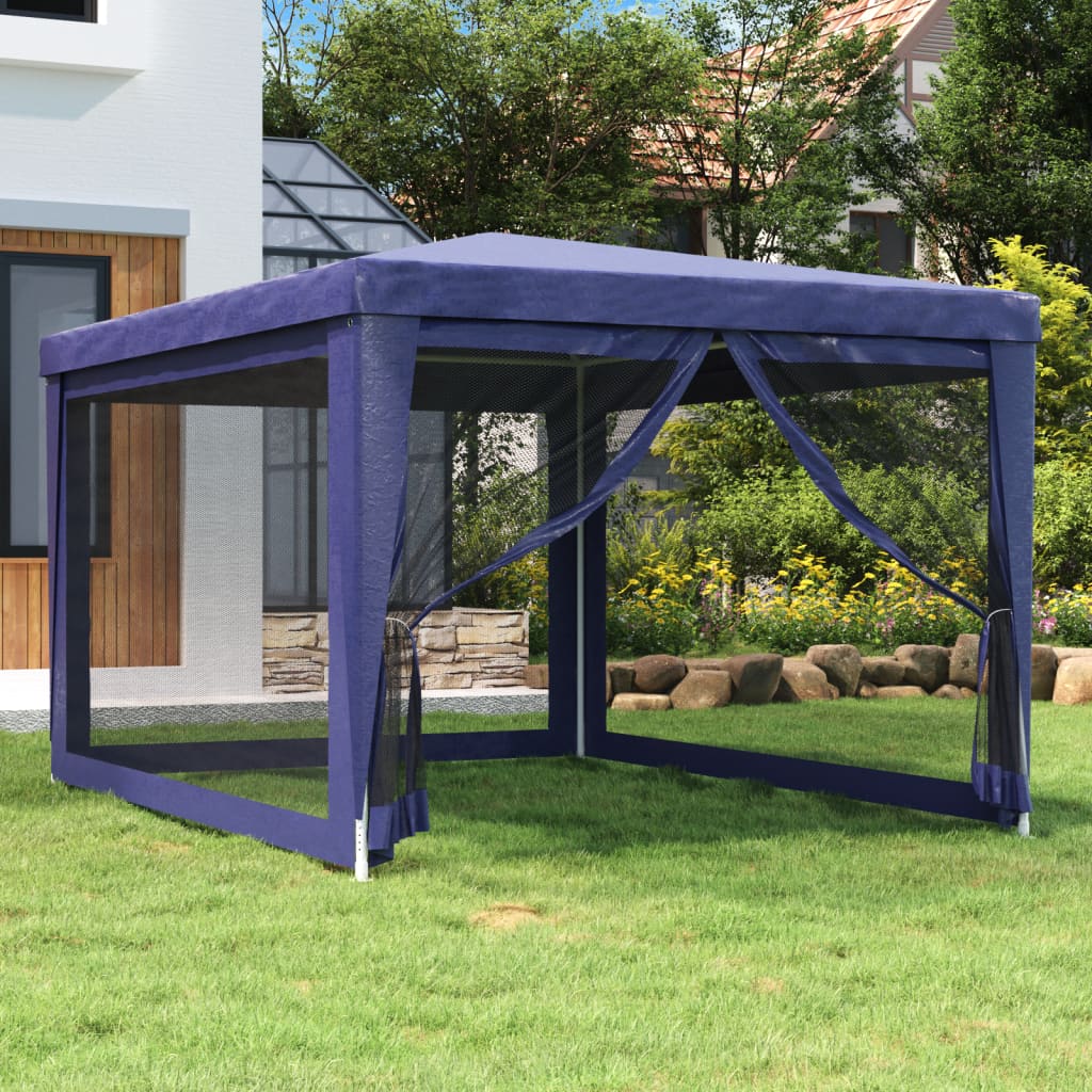 Tenda per Feste con 4 Pareti Laterali in Rete 3x4 m HDPE cod mxl 66247