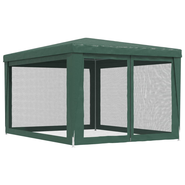 Tenda per Feste con 4 Pareti Laterali in Rete Verde 3x4 m HDPE 319233