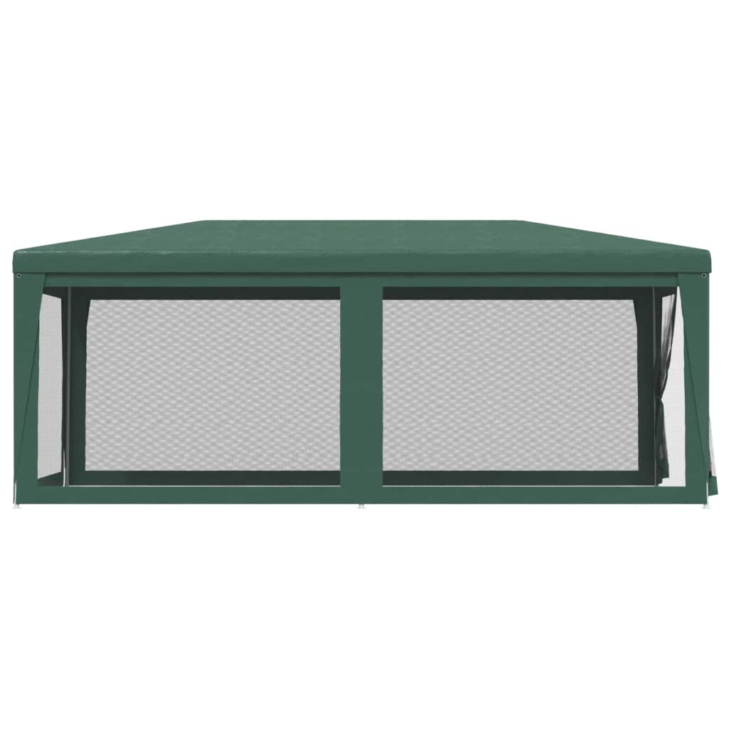 Tenda per Feste con 6 Pareti Laterali in Rete Verde 3x6 m HDPE cod mxl 66057