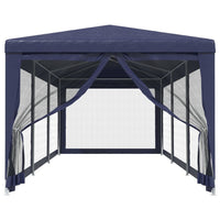 Tenda per Feste con 8 Pareti Laterali in Rete Blu 3x9 m HDPE cod mxl 66007