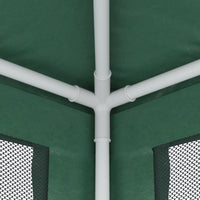 Tenda per Feste con 8 Pareti Laterali in Rete Verde 3x9 m HDPE 319243