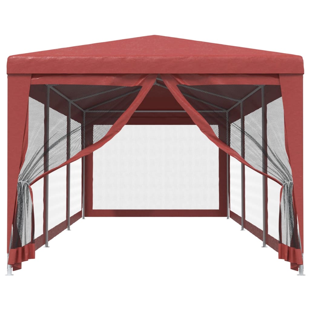 Tenda per Feste con Pareti Laterali in Rete 3x9 m HDPE 319245