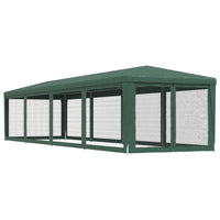 Tenda per Feste con 10 Pareti Laterali in Rete Verde 3x12m HDPE 319248