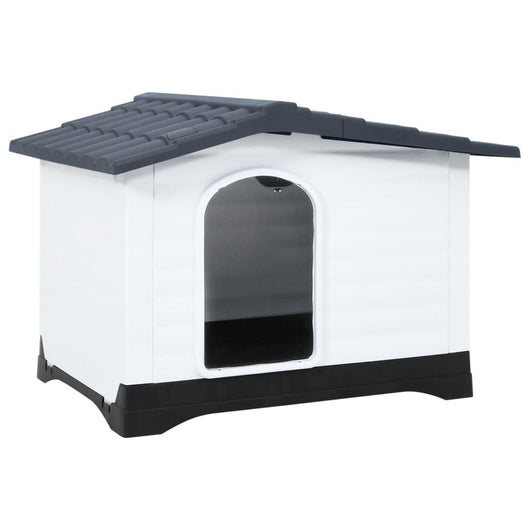 Casetta per Cani Grigia 90,5x68x66 cm in Polipropilenecod mxl 128621