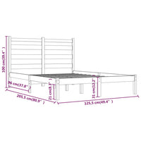 Giroletto Bianco in Legno Massello di Pino 120x200 cm cod mxl 56840