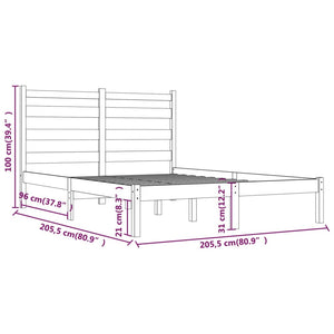 Giroletto Grigio in Legno Massello di Pino 200x200 cm cod mxl 30810